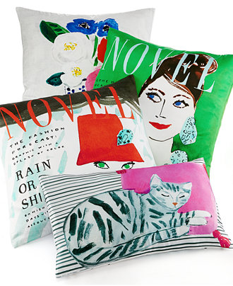 kate spade new york Silk/Cotton Printed Decorative Pillow Collection - Decorative Pillows - Bed ...