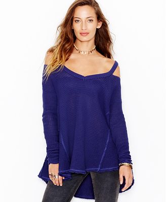 free people high low sweater