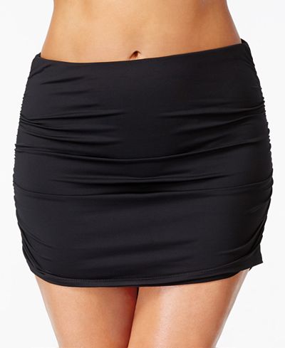 Lauren Ralph Lauren Plus Size High-Waist Swim Skirt ...