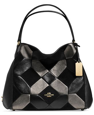 COACH EDIE SHOULDER BAG 31 IN PATCHWORK LEATHER - Handbags & Accessories - Macy&#39;s