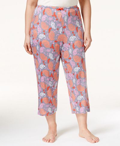 plus size capri pajama pants