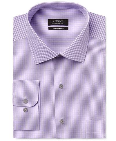 dress gingham tall performance purple mini shirt macy alfani