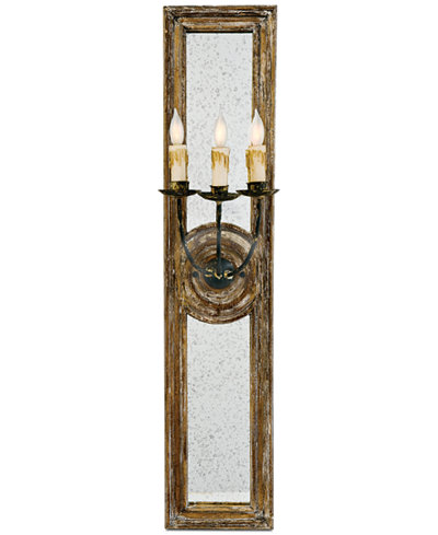 Regina Andrew Small Three-Arm Mirrored Sconce