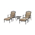 Beachmont Outdoor 5 Piece Lounge Set: 2 Adjustable Chairs ...