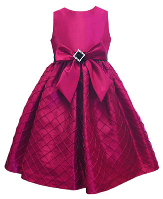 Jayne Coepland Kids Dress, Girls Taffeta Bow Dress - Dresses - Kids & Baby - Macy&#39;s