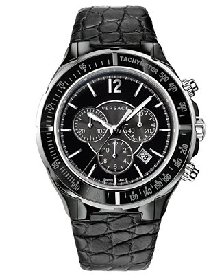 Versace Watch, Unisex Swiss Chronograph DV One