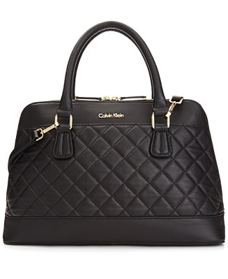 Calvin Klein Sutton Lamb Satchel - Handbags & Accessories - Macy&#39;s
