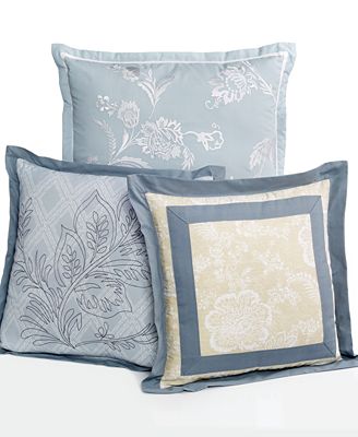 Martha Stewart Collection Villa Fields 3 Piece Decorative Pillow Set - Bed in a Bag - Bed & Bath ...