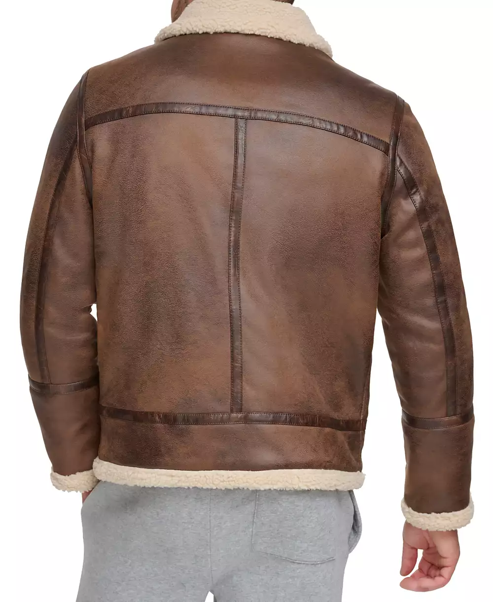 Calvin Klein Men's Classic Faux Shearling B-3 Bomber Jacket Calvin Klein Men's Classic Faux Shearling B-3 Bomber Jacket