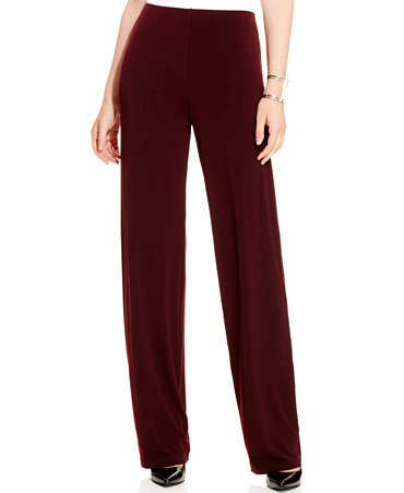 Alfani Petite Wide-Leg Knit Dress Pants, Only at Macy's - Pants - Women - Macy's