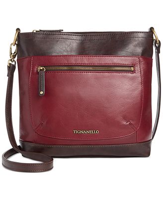 Tignanello Classic Icon Leather Large Crossbody - Handbags & Accessories - Macy&#39;s