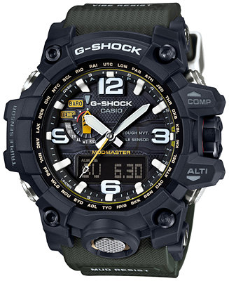 G-Shock Men's Analog-Digital Mudmaster Green Bracelet Watch GWG1000-1A3