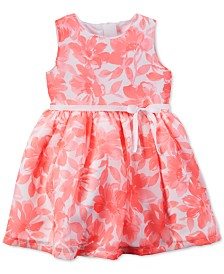 Carter's Baby Girls' Coral Floral-Print Dress 