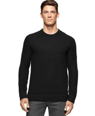 Calvin Klein Basket Stitch Crew-Neck Sweater
