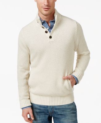 Tommy Hilfiger Simon Quarter-Button Mock Sweater 