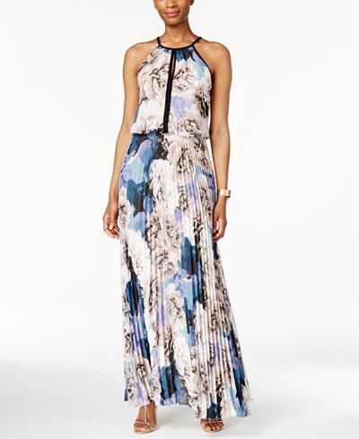 keyhole halter maxi dress chiffon xscape