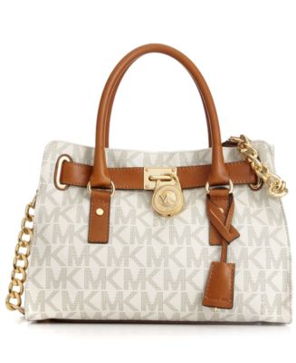 MICHAEL Michael Kors Hamilton Signature Satchel - Handbags & Accessories - Macy&#39;s