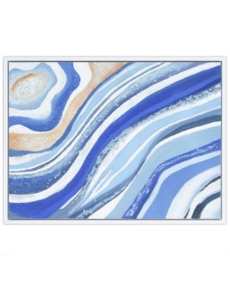 Empire Art Direct Blue Elixer Textured Hand Painted Canvas Wall Art