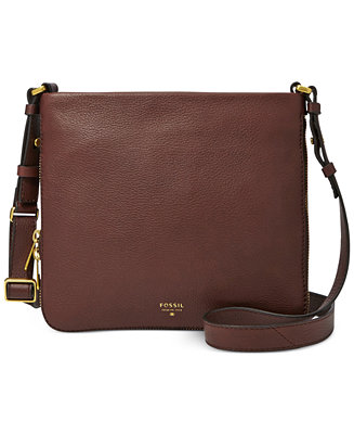 Fossil Preston Leather Crossbody - Handbags & Accessories - Macy&#39;s