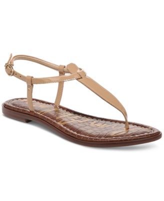 Sam Edelman Women S Gigi T Strap Flat Sandals Macy S