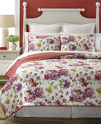 Martha Stewart Collection Lenora Quilts - Quilts & Bedspreads - Bed & Bath - Macy&#39;s