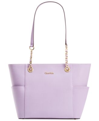 Calvin Klein Saffiano Leather Tote - Handbags & Accessories - Macy&#39;s