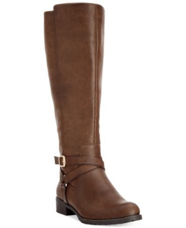 Style&co. Brigyte Wide Calf Riding Boots, Only at Macy&#39;s - Boots - Shoes - Macy&#39;s