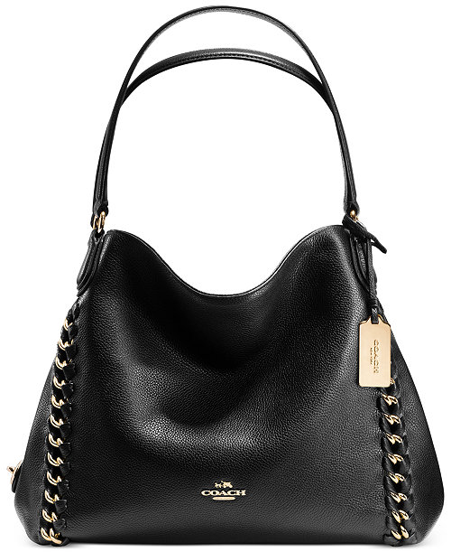 COACH EDIE SHOULDER BAG 31 IN JUMBO WHIPLASH LEATHER on sale at Macy&#39;s for $318.75 was $425, 25% off