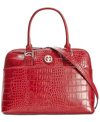Giani Bernini Croc-Embossed Dome Satchel, Only at Macy&#39;s - Handbags & Accessories - Macy&#39;s