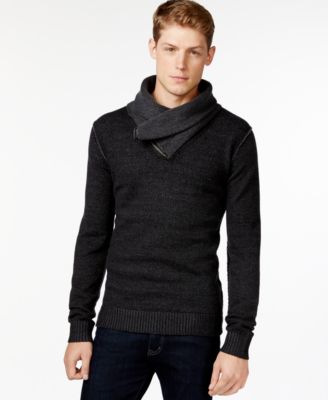 Retrofit Zip Shawl-Collar Sweater