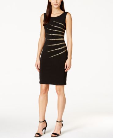 Calvin Klein Sequined Sheath Dress - Dresses - Women - Macy&#39;s