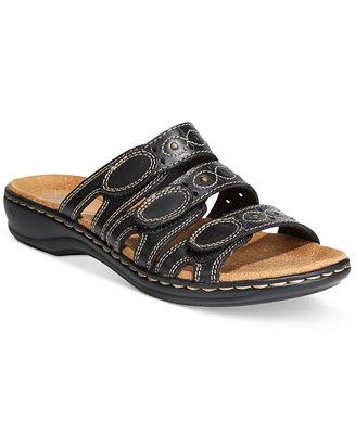 Clarks Collection Women&#39;s Leisa Cacti Q Flat Sandals - Sandals - Shoes - Macy&#39;s