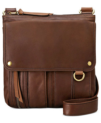 Fossil Morgan Leather Traveler Crossbody Bag - Handbags & Accessories - Macy&#39;s