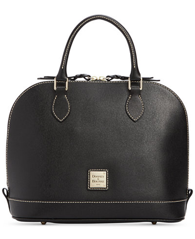 Dooney & Bourke Saffiano Zip Zip Satchel - Handbags & Accessories - Macy&#39;s
