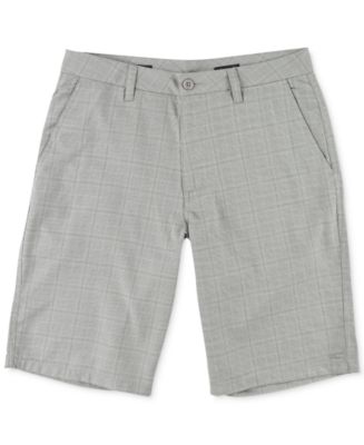 plaid chino shorts