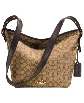 COACH DUFFLETTE IN SIGNATURE FABRIC - Handbags & Accessories - Macy&#39;s