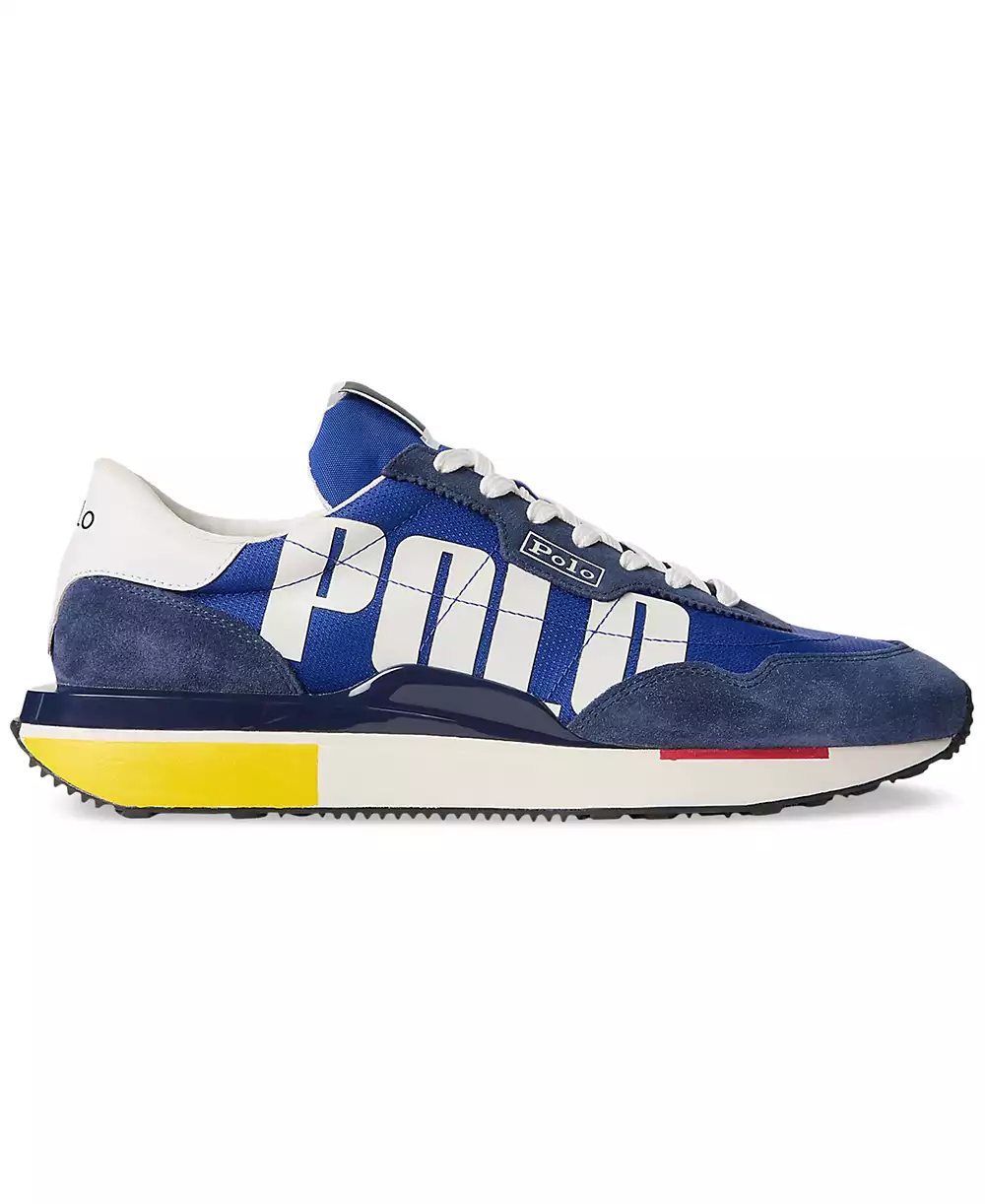 Polo Ralph Lauren Men's Train 89 Logo Lace-Up Sneakers Polo Ralph Lauren Men's Train 89 Logo Lace-Up Sneakers