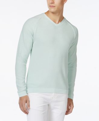 Tasso Elba Acid Wash V-Neck Sweater, Only at Macy's 