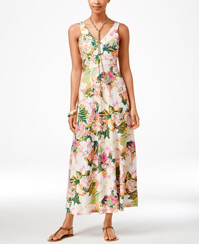 macys floral maxi