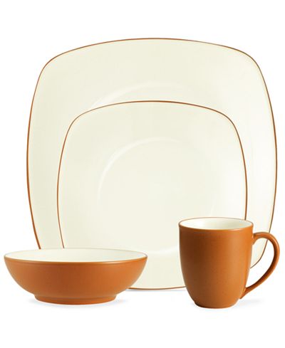 cotta terra colorwave dinnerware noritake setting piece square place