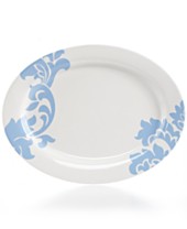 CLOSEOUT! Martha Stewart Collection Lisbon Blue Oval Platter