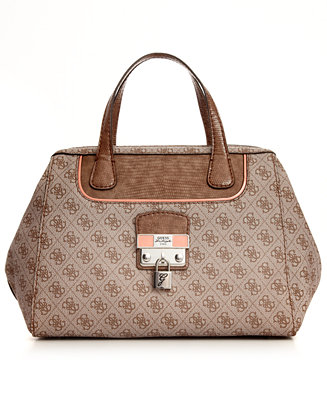 GUESS Handbag, Hewitt Box Satchel - Handbags & Accessories - Macy&#39;s