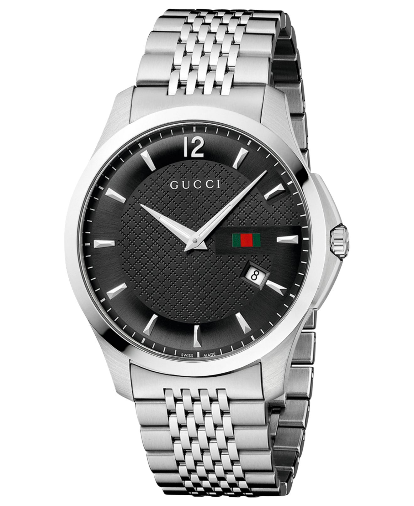 gucci watch black face