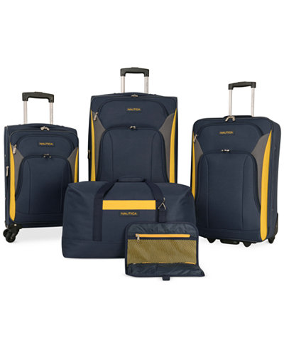 Nautica Open Seas 5 Piece Spinner Luggage Set - Luggage Sets - Luggage & Backpacks - Macy&#39;s