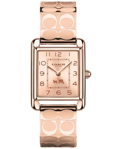 Coach signature etched bangle bracelet watch price