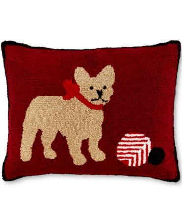 Martha Stewart Collection Frenchie Decorative Pillow, Only at Macy&#39;s - Decorative Pillows - Bed ...