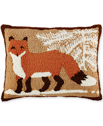 Martha Stewart Collection Fox Decorative Pillow, Only at Macy&#39;s - Decorative Pillows - Bed ...