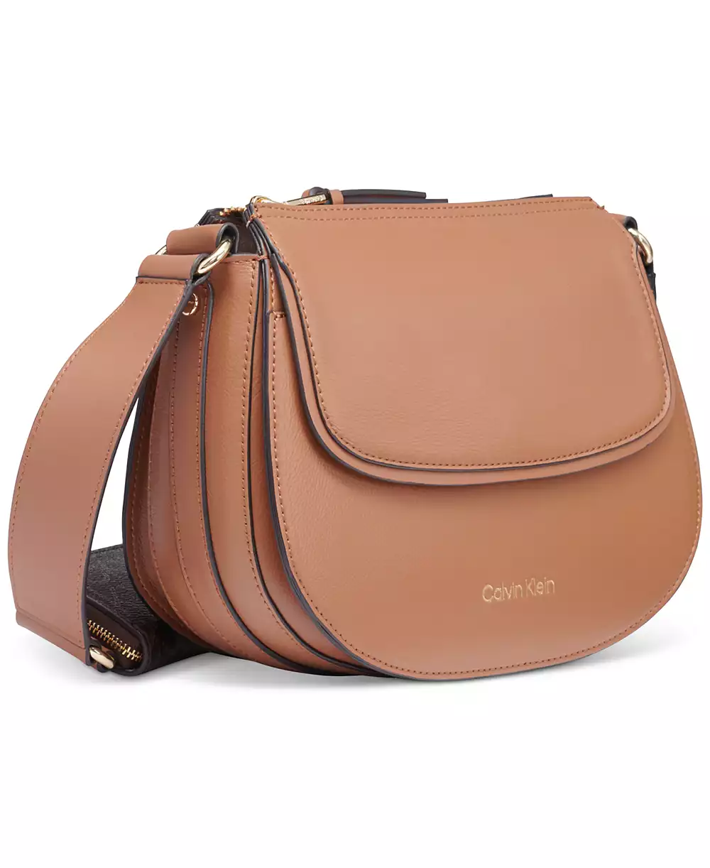 Calvin Klein Bella Adjustable Crossbody with Signature Calvin Klein Bella Adjustable Crossbody with Signature