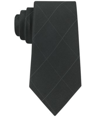 Calvin Klein Simple Windowpane Slim Tie