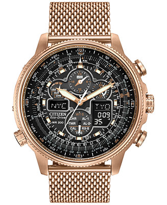 Citizen Men's Eco-Drive Rose Gold-Tone Ion Plated 